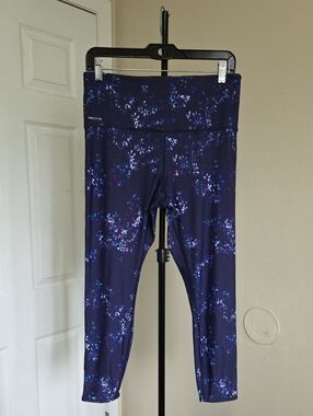 Lole Navy Floral High-Waist Leggings